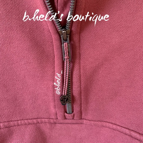 lululemon Scuba Oversized Funnel Neck Half-Zip in Smoky Red Size XS/S New NWT - Picture 9 of 14